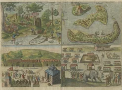 Pamono Antique Mauritius Map, 1610> Wall Decor
