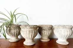 Pamono Antique Medici Stone Planters, Set of 4> Planters And Jardiniere