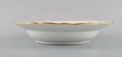 Online Pamono Antique Meissen Porcelain Plates with Hand-Painted Flowers and Gold Edge, Set of 2