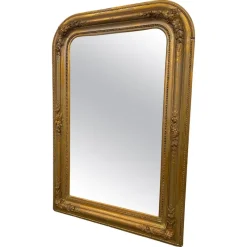 Hot Pamono Antique Mirror in Wooden Frame, 1890