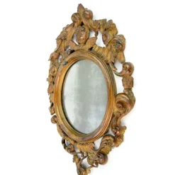 Sale Pamono Antique Mirror with Cherub and Pomegranates, 1750s