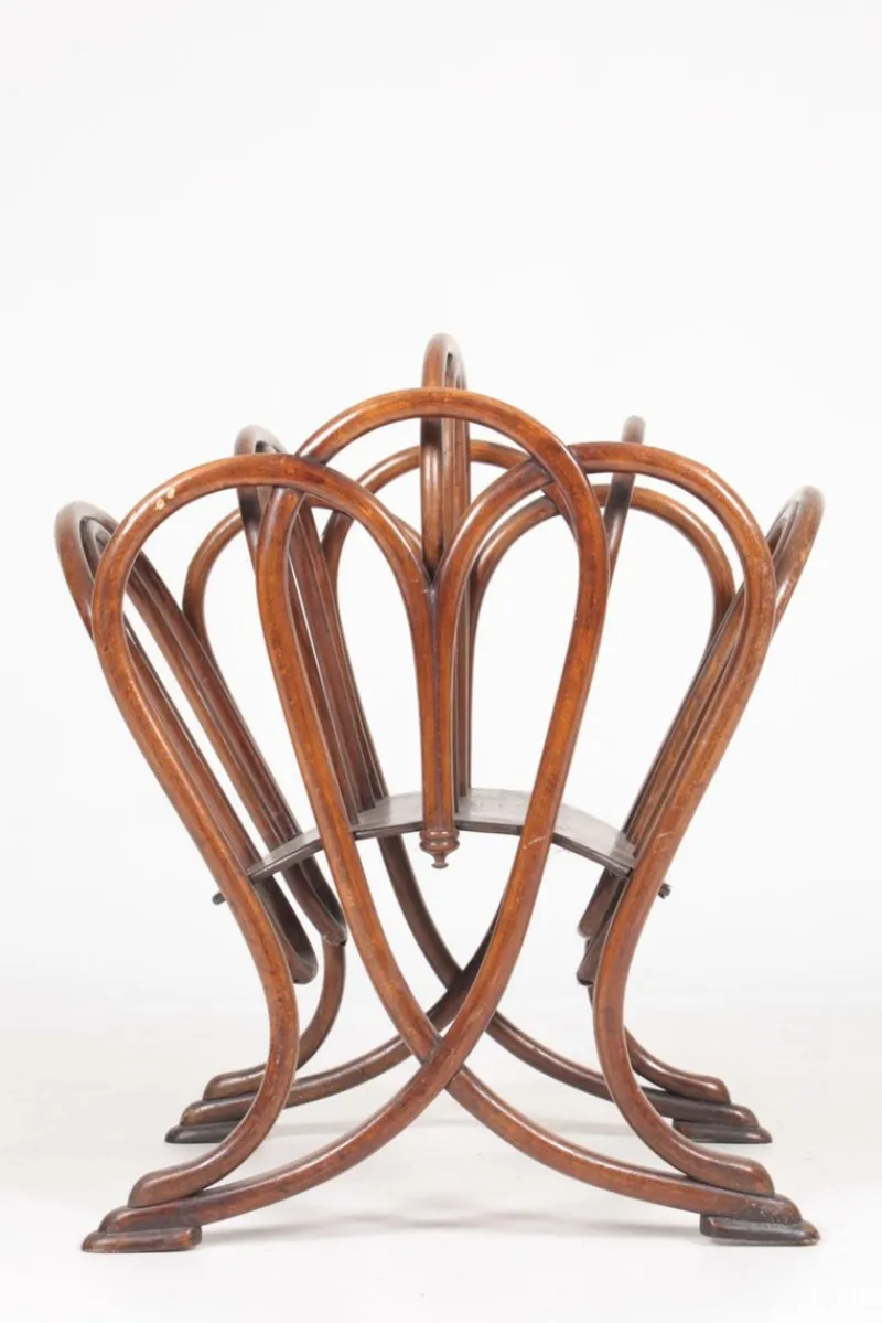 Sale Pamono Antique Model No. 1 Magazine Rack from Thonet