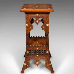 Discount Pamono Antique Moorish Jardiniere Stand in Teak