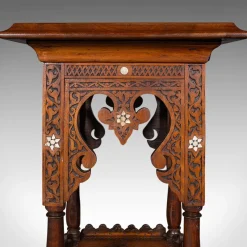 Discount Pamono Antique Moorish Jardiniere Stand in Teak