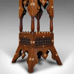 Discount Pamono Antique Moorish Jardiniere Stand in Teak