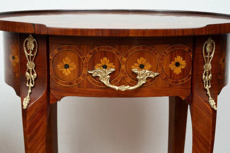 Pamono Antique Napoleon III Bedside Tables in Exotic Fine Woods, France, 19th Century, Set of 2> Nightstands