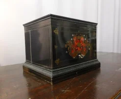 Pamono Antique Napoleon III Marquetry Liquor Cellar Set> Dinnerware Accessories