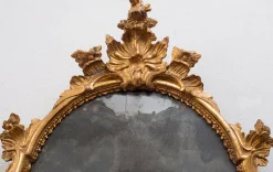 Discount Pamono Antique Neapolitan Louis XV Mirror in Gilt Carved Wood