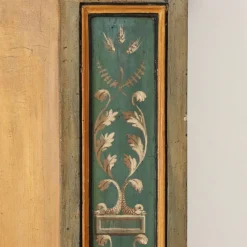 Hot Pamono Antique Neoclassical Painted Poplar Fireplace, Italy, 1700s