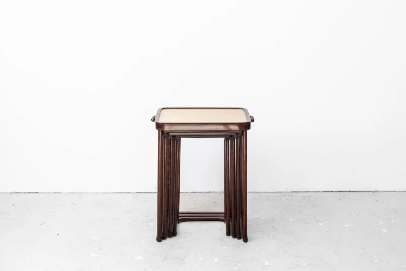 Pamono Antique Nesting Tables by Prof. Josef Hoffmann for Jacob & Josef Kohn, 1905, Set of 4> Coffee & Side Tables