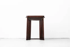 Pamono Antique Nesting Tables by Prof. Josef Hoffmann for Jacob & Josef Kohn, 1905, Set of 4><noscript><img width=