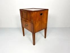 Pamono Antique Nightstand with Roller Door, 19th Century><noscript><img width=