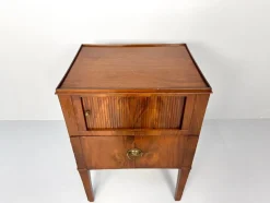 Pamono Antique Nightstand with Roller Door, 19th Century><noscript><img width=