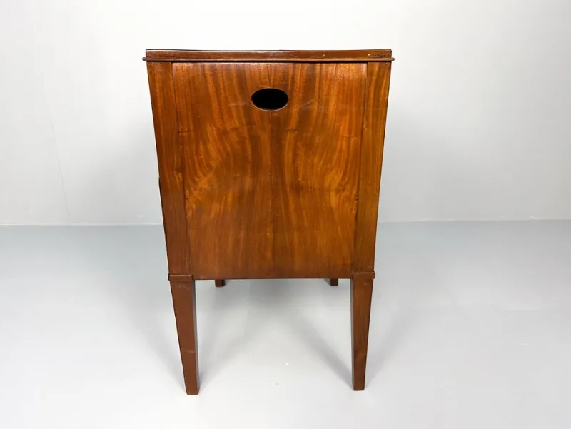 Pamono Antique Nightstand with Roller Door, 19th Century> Nightstands