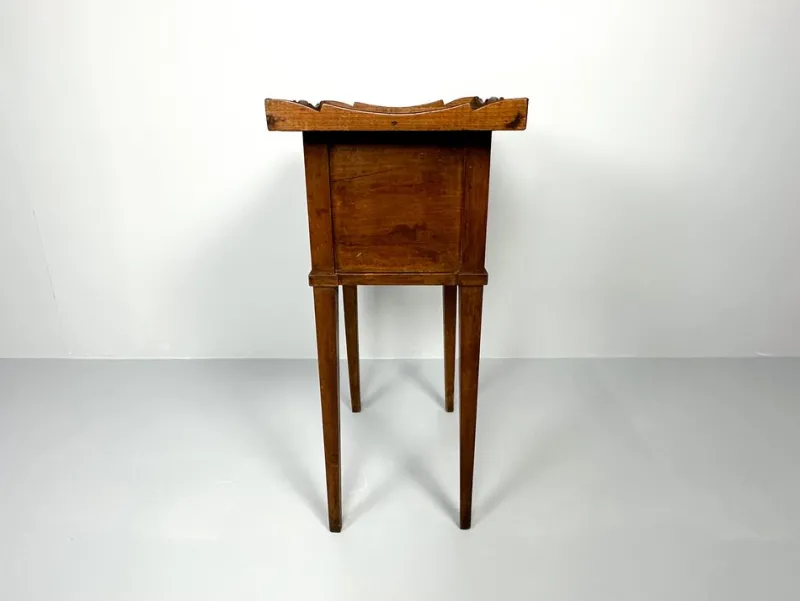 Pamono Antique Nightstand with Roller Door, 19th Century> Nightstands
