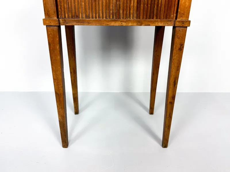 Pamono Antique Nightstand with Roller Door, 19th Century> Nightstands