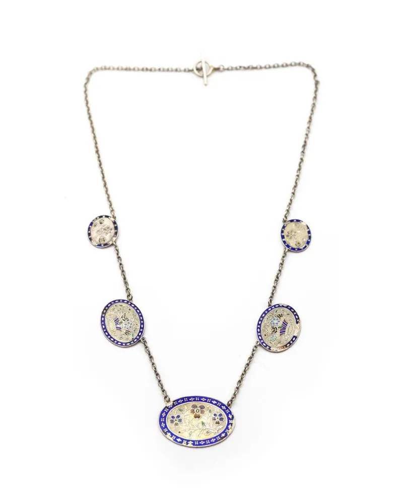 Pamono Antique Normandy Enamel Necklace> Necklaces
