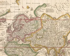 Pamono Antique Nova Totius Terrarum Orbis Geographica ac Hydrographica Tabula Claes Map by Janszoon Visscher, 1652><noscript><img width=