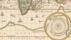 Pamono Antique Nova Totius Terrarum Orbis Geographica ac Hydrographica Tabula Claes Map by Janszoon Visscher, 1652><noscript><img width=