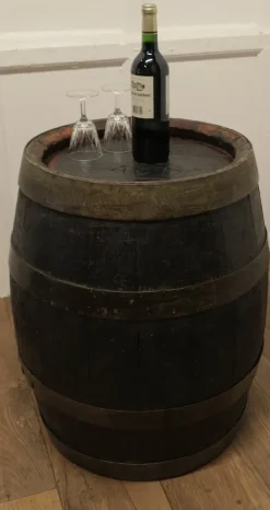 Pamono Antique Oak Brewery Barrel, Table, Log Bin or Christmas Tree , 1890s> Bottles, Carafes & Jugs