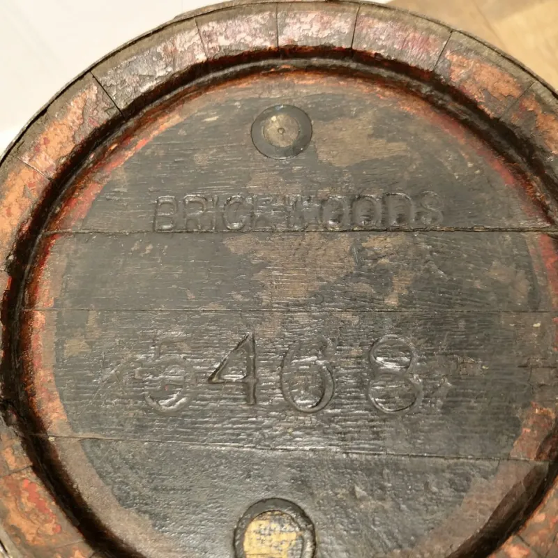 Pamono Antique Oak Brewery Barrel, Table, Log Bin or Christmas Tree , 1890s> Bottles, Carafes & Jugs
