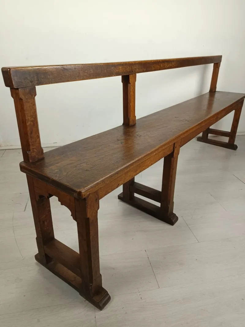 Pamono Antique Oak Church Bench> Benches