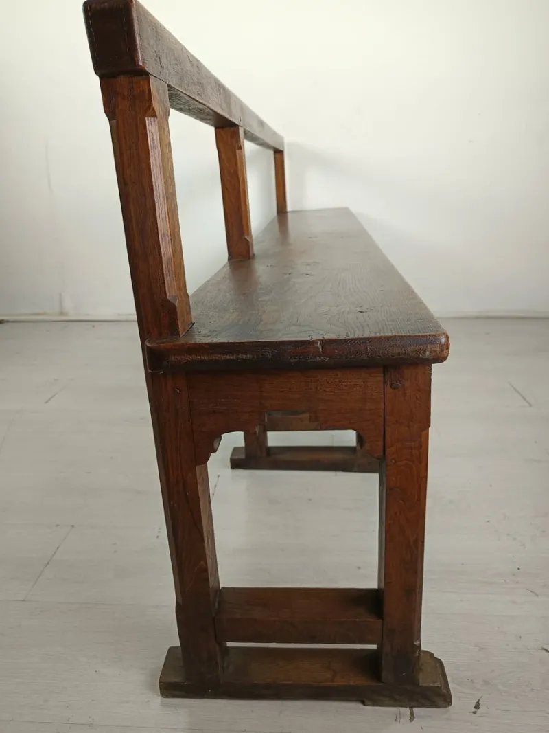 Pamono Antique Oak Church Bench> Benches