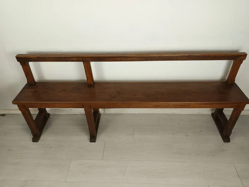 Pamono Antique Oak Church Bench> Benches