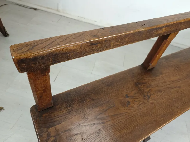 Pamono Antique Oak Church Bench> Benches