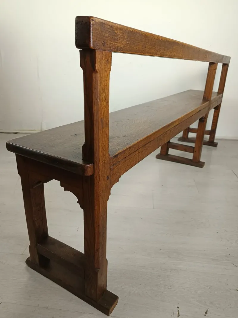 Pamono Antique Oak Church Bench> Benches