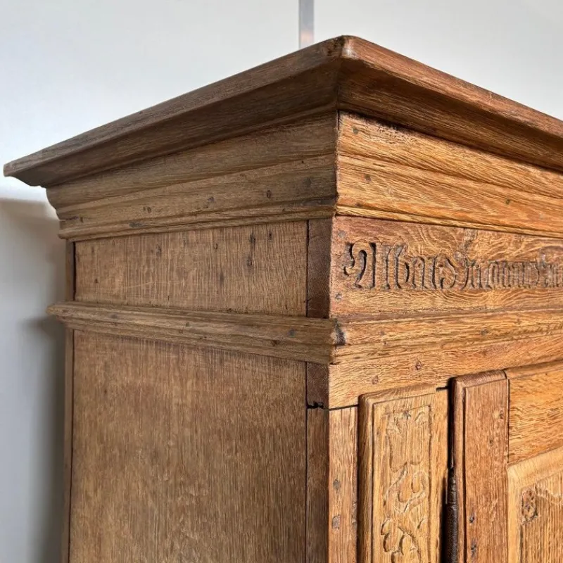 Pamono Antique Oak Cupboard, Germany, 1836> Cabinets & Wardrobes