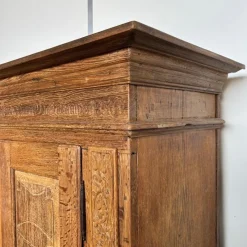 Pamono Antique Oak Cupboard, Germany, 1836><noscript><img width=