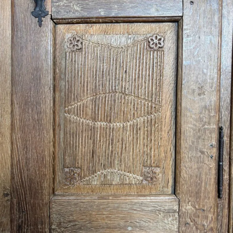 Pamono Antique Oak Cupboard, Germany, 1836> Cabinets & Wardrobes