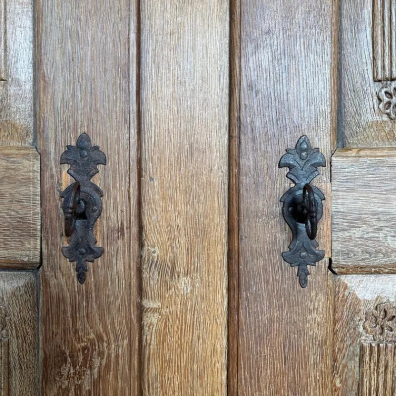 Pamono Antique Oak Cupboard, Germany, 1836> Cabinets & Wardrobes