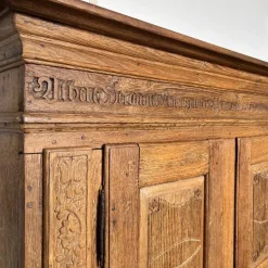 Pamono Antique Oak Cupboard, Germany, 1836><noscript><img width=