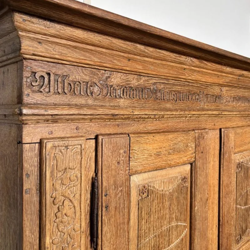 Pamono Antique Oak Cupboard, Germany, 1836> Cabinets & Wardrobes