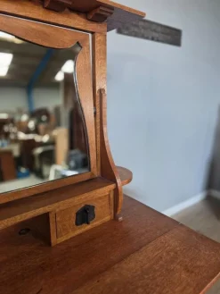 Pamono Antique Oak Newlyn Dressing Table from Heals of London><noscript><img width=