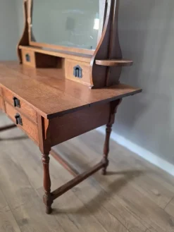 Pamono Antique Oak Newlyn Dressing Table from Heals of London><noscript><img width=