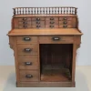 Pamono Antique Oak Old Checkout Counter> Worktables & Workbenches