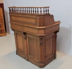 Pamono Antique Oak Old Checkout Counter><noscript><img width=