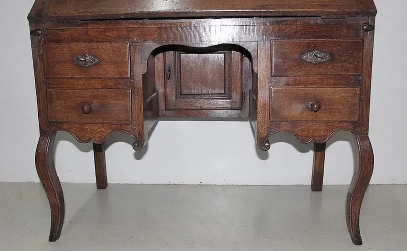 Pamono Antique Oak Secretary Desk> Secretaires