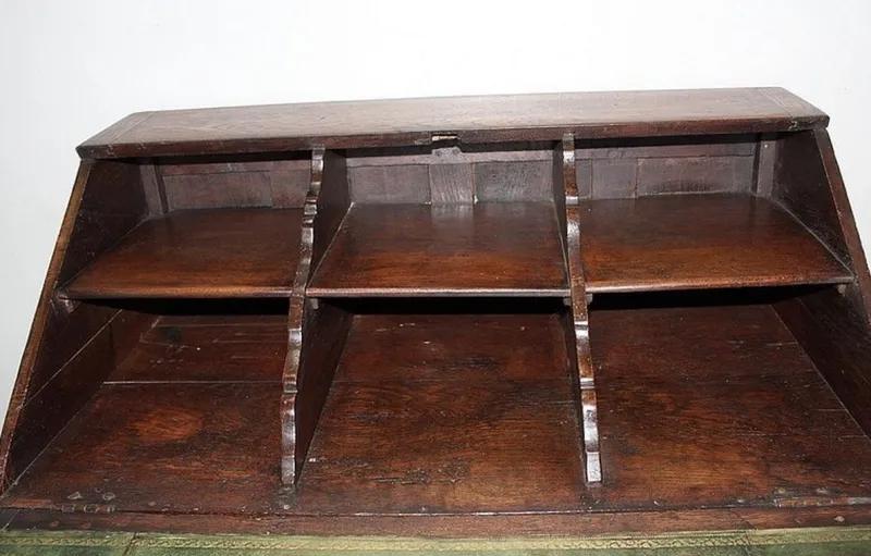 Pamono Antique Oak Secretary Desk> Secretaires