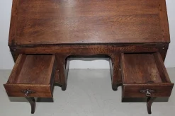 Pamono Antique Oak Secretary Desk><noscript><img width=