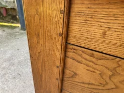 Pamono Antique Oak Trunk, 19th Century