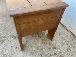 Pamono Antique Oak Trunk, 19th Century