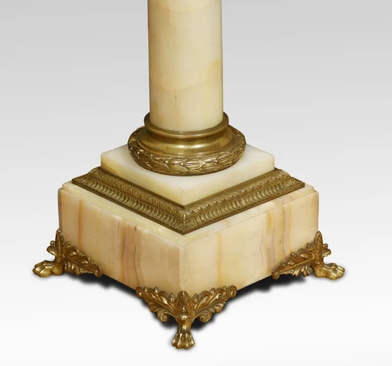 Pamono Antique Onyx Marble Pedestal> Pedestals And Columns