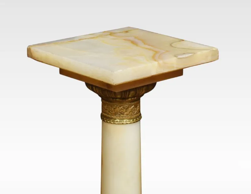Pamono Antique Onyx Marble Pedestal> Pedestals And Columns