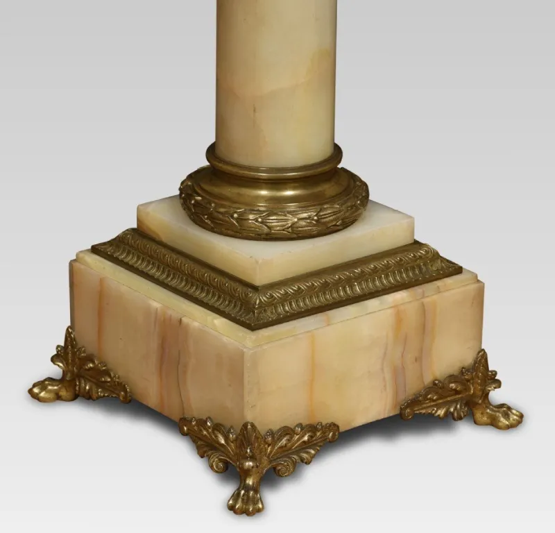 Pamono Antique Onyx Marble Pedestal> Pedestals And Columns