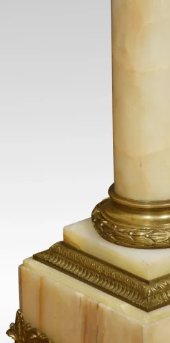 Pamono Antique Onyx Marble Pedestal><noscript><img width=