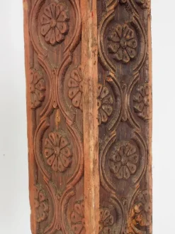 Pamono Antique Orient Hand-Carved Wooden Pillar Column, Swat Valley Pakistan, 1890s><noscript><img width=
